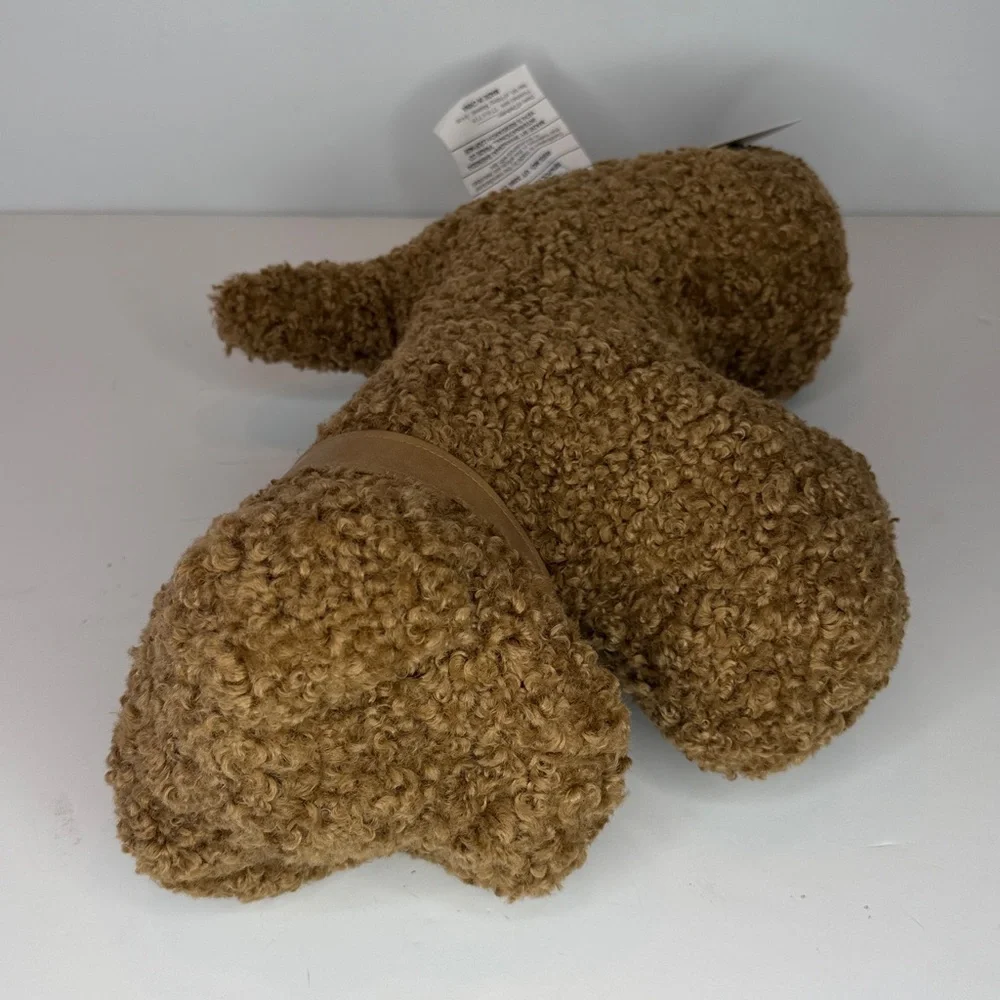 Pottery Barn cozy teddy dog with bell